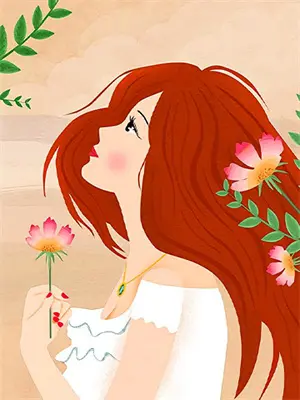 小说女主一袭红裙惊艳所有人